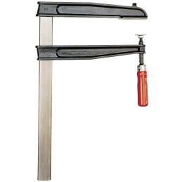 Presse à vis serrage profond TGNT envergure 400 mm col de cygne 300 mm manche en bois 45 x 12 mm BESSEY