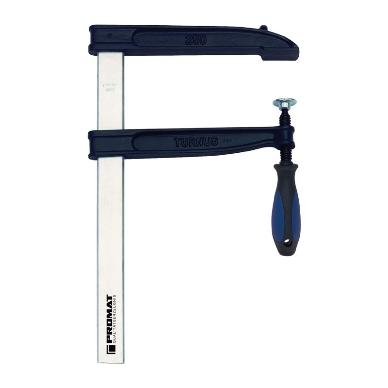 Presse à vis serrage profond envergure 400 mm col de cygne 250 mm poignée 3 composants 45 x 12 mm PROMAT Presse à vis serrage profond envergure 400 mm col de cygne 250 mm poignée 3 composants 45 x 12 mm PROMAT