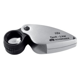 Loupe pliable Tech-Line agrandissement 20x D. de lentille 16,8 mm SCHWEIZER