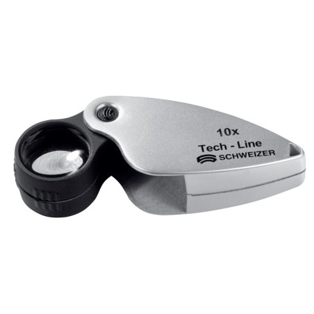Loupe pliable Tech-Line agrandissement 20x D. de lentille 16,8 mm SCHWEIZER