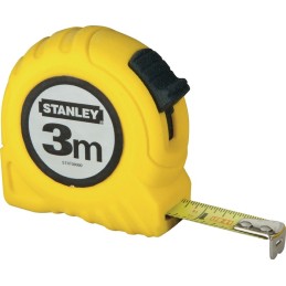 Mètre-ruban de poche largeur 12,7 mm mm/cm EG II clip ceinture en plastique clip ceinture au détail STANLEY