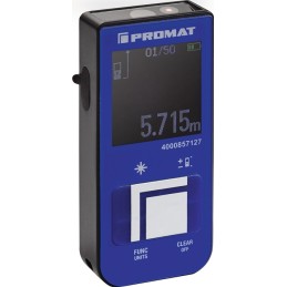 Télémètre laser 15 m ± 3 mm IP 54 PROMAT
