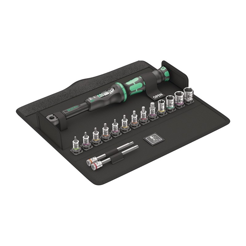 Jeu de clés dynamométriques Fiets Set Torque 1 16 pièces 2,5-25 Nm 1/4 po. WERA Jeu de clés dynamométriques Fiets Set Torque 1 16 pièces 2,5-25 Nm 1/4 po. WERA