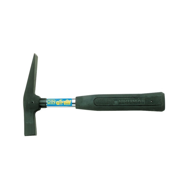 Marteau de maçon PROMAT 600 g rugueuse forme rhénane tube dacier goujon de sécurité