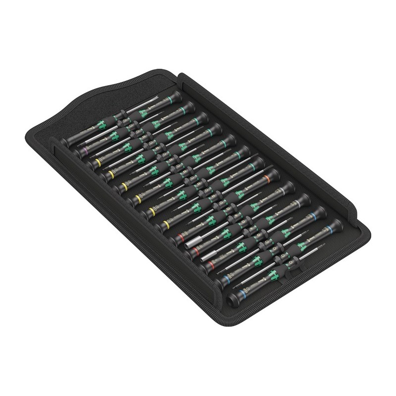 Jeu tournevis de mécanique de précision Kraftform Micro Big Pack 1 25 pièces fente/PH/TORX®/TORX PLUS®/Microstix® WERA Jeu tournevis de mécanique de précision Kraftform Micro Big Pack 1 25 pièces fente/PH/TORX®/TORX PLUS®/Microstix® WERA