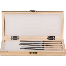 Jeu de limes aiguilles diamantées longueur 140 mm 5 pièces D 126 D 126 PROMAT