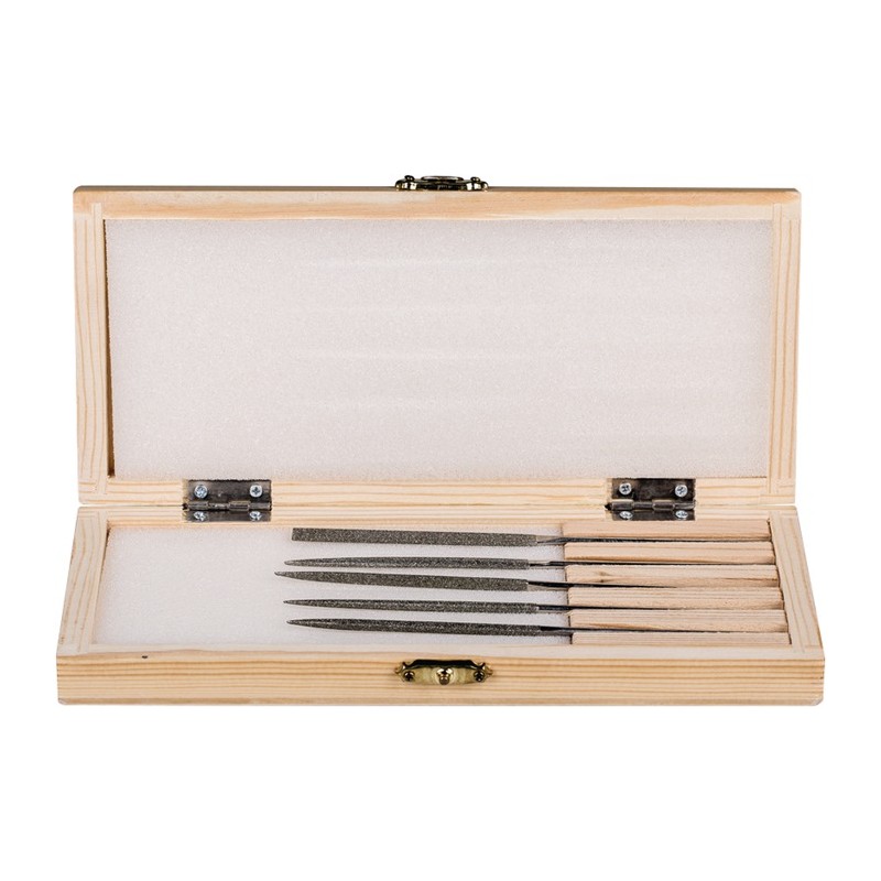 Jeu de limes aiguilles diamantées longueur 140 mm 5 pièces D 126 D 126 PROMAT Jeu de limes aiguilles diamantées longueur 140 mm 5 pièces D 126 D 126 PROMAT