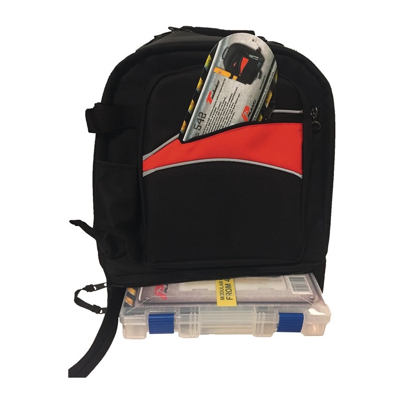 Sac à dos à outils 542 TB l.340xP200xH400 mm plastique spécial noir/rouge PLANO Sac à dos à outils 542 TB l.340xP200xH400 mm plastique spécial noir/rouge PLANO