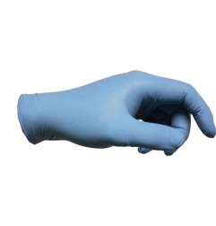 Gant jetable VersaTouch 92-200 taille 6,5-7 bleu nitrile EN 374 catégorie EPI III 100 pièces/boîte ANSELL