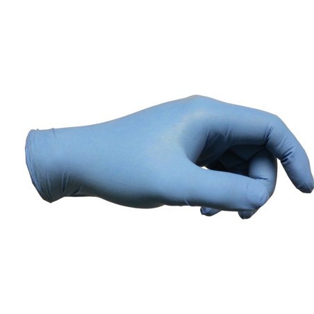 Gant jetable VersaTouch 92-200 taille 6,5-7 bleu nitrile EN 374 catégorie EPI III 100 pièces/boîte ANSELL