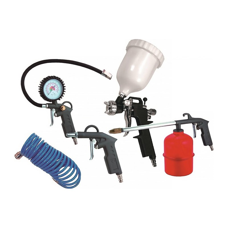 Set de pistolets à air comprimé contenu 5 pièces AEROTEC Set de pistolets à air comprimé contenu 5 pièces AEROTEC