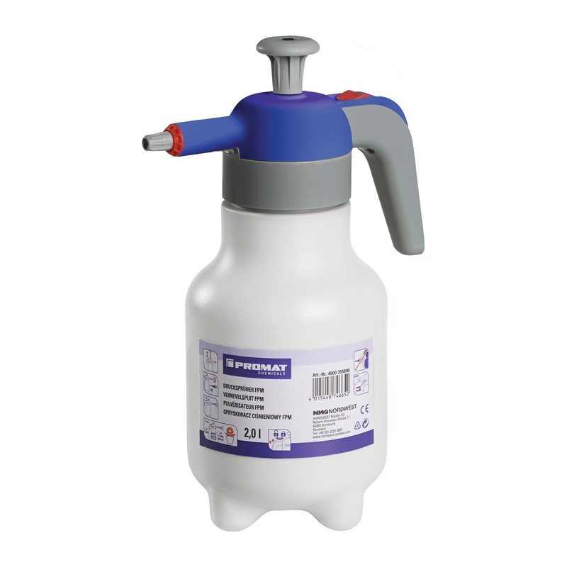 Pulvérisateur sous pression 2 l joint FPM Viton, buse plastique PROMAT CHEMICALS Pulvérisateur sous pression 2 l joint FPM Viton, buse plastique PROMAT CHEMICALS