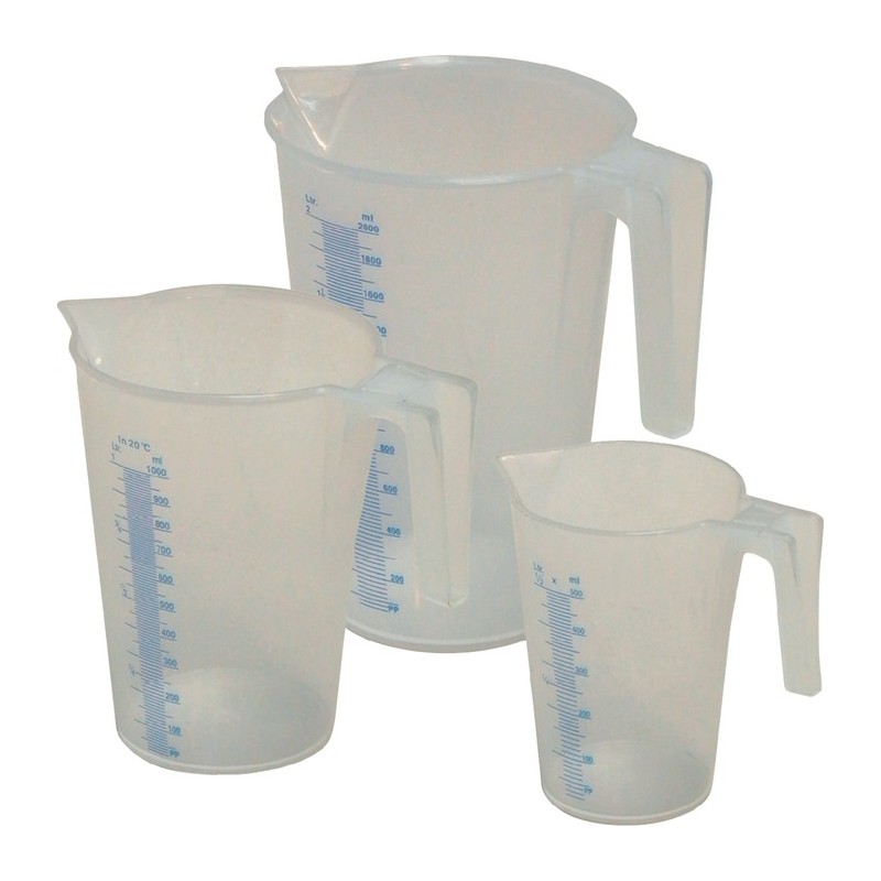 Set de gobelets gradués 0,5/1/2 l 3 pièces PP MATO Set de gobelets gradués 0,5/1/2 l 3 pièces PP MATO