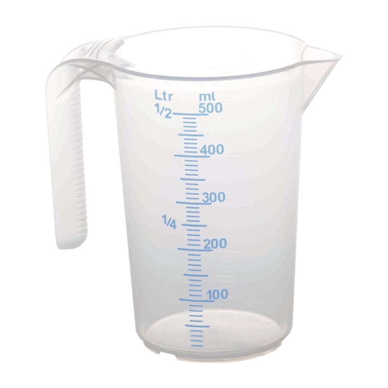 Gobelet gradué 0,5 l PP Gobelet gradué 0,5 l PP