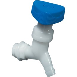 Robinet découlement plastique 12,70 mm contre-coudé HÜNERSDORFF