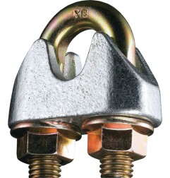 Serre-câble de sécurité DIN 1142-EN 13411-5 filetage M5 taille nominale 5,0 mm galvanisé