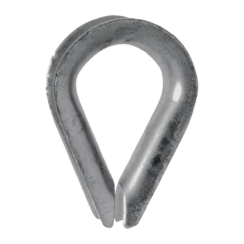 Cosse de câble DIN 6899 forme B 3 mm taille nominale de la corde 2,5 mm électrogalvanisé avec rainure profonde Cosse de câble DIN 6899 forme B 3 mm taille nominale de la corde 2,5 mm électrogalvanisé avec rainure profonde