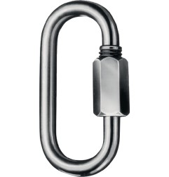 Maillon d'attache rapide taille 4 H. intérieure 33 mm l. douv. 5,5 mm galvanisé