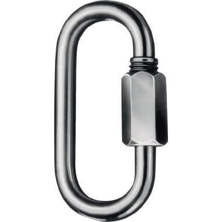 Maillon d'attache rapide taille 4 H. intérieure 33 mm l. douv. 5,5 mm galvanisé