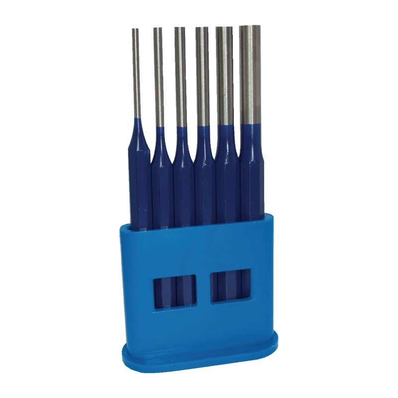 6 chasse-goupilles 3-4-5-6-8-10 mm Récipient en plastique PROMAT