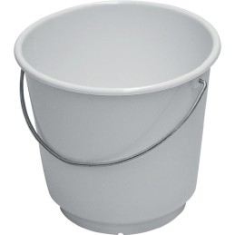 Seau 10 l polyéthylène blanc compatible alimentaire D. 290 mm hauteur 260 mm LOCKWEILER