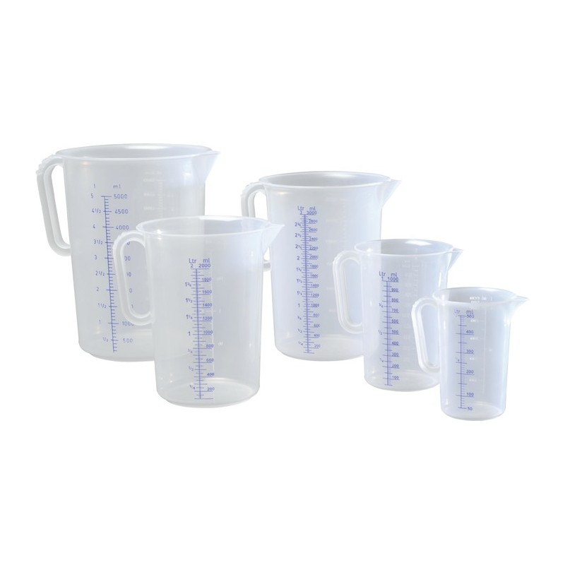 Pichet doseur 500 ml polypropylène transparent D90xH135 mm poignée fermée HÜNERSDORFF Pichet doseur 500 ml polypropylène transparent D90xH135 mm poignée fermée HÜNERSDORFF