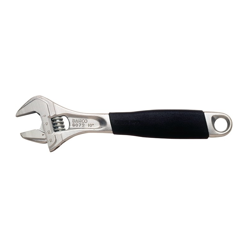 Clé à molette 9071C maxi. 27 mm longueur 208 mm avec grad.de réglage, manche plastique BAHCO Clé à molette 9071C maxi. 27 mm longueur 208 mm avec grad.de réglage, manche plastique BAHCO
