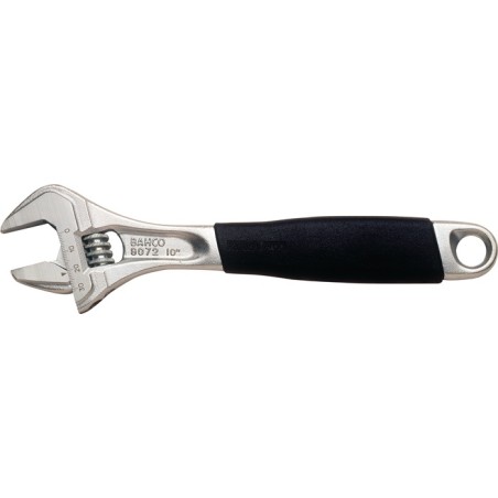 Clé à molette 9071C maxi. 27 mm longueur 208 mm avec grad.de réglage, manche plastique BAHCO