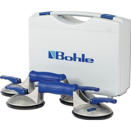 Set de ventouses de levage blue line capacité de charge 60 kg D. tête 120 mm 2 têtes alu VERIBOR