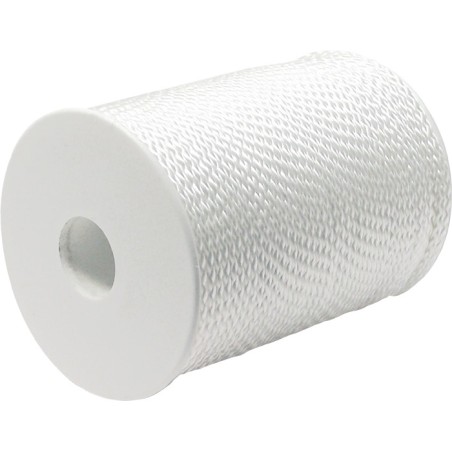 Fil de pavés longueur 100 m D. 3 mm 150 kg polypropylène blanc.   Par 6 pièces.