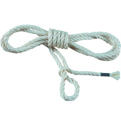 Corde d échafaudage longueur 3,0 m, D. 9 mm polypropylène blanc BRAUN