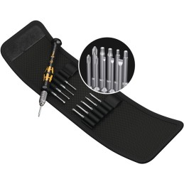 Jeu tournevis de mécanique de précision KK Micro-Set ESD/11 11 pièces fente/PH/TORX®/6 pans WERA