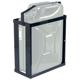 Support pour bidon L. 370 mm l. 185 mm H. 500 mm noir foncé RAL 9005 3,3 kg VALPRO