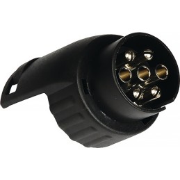 Adaptateur court mini plastique tension de 12 V noir 13 pôles au détail