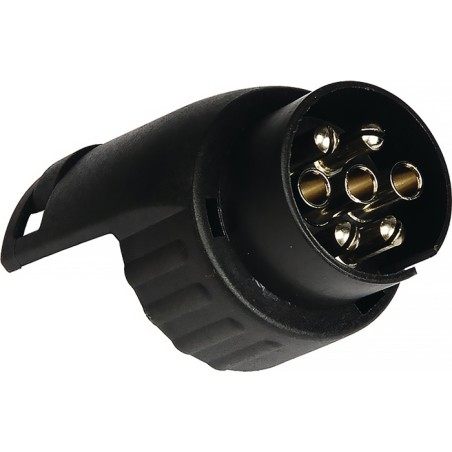 Adaptateur court mini plastique tension de 12 V noir 13 pôles au détail