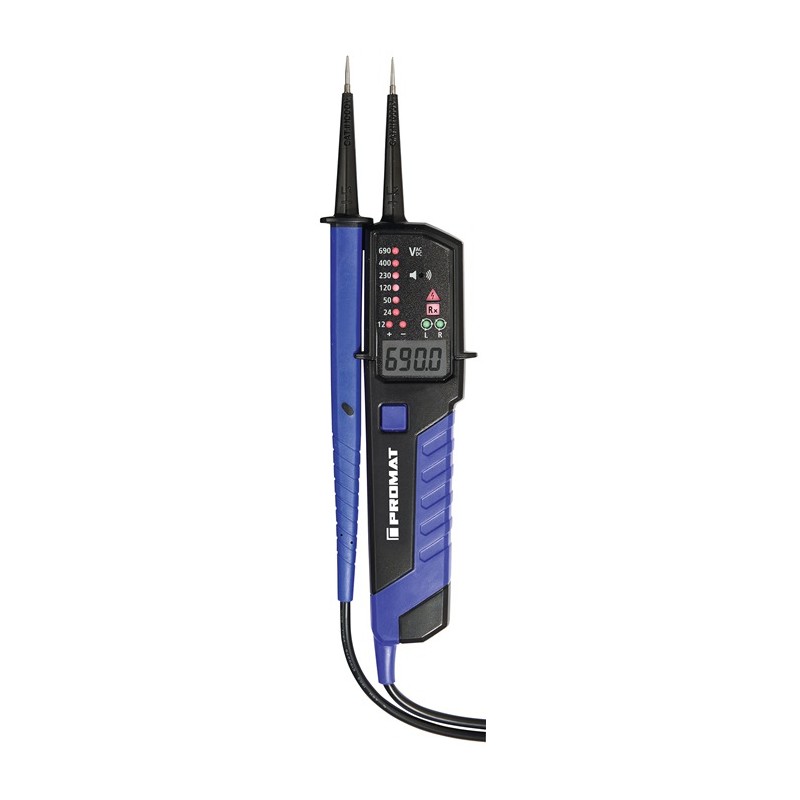 Testeur de tension/continuité SP 100 12-690 V AC/DC PROMAT Testeur de tension/continuité SP 100 12-690 V AC/DC PROMAT