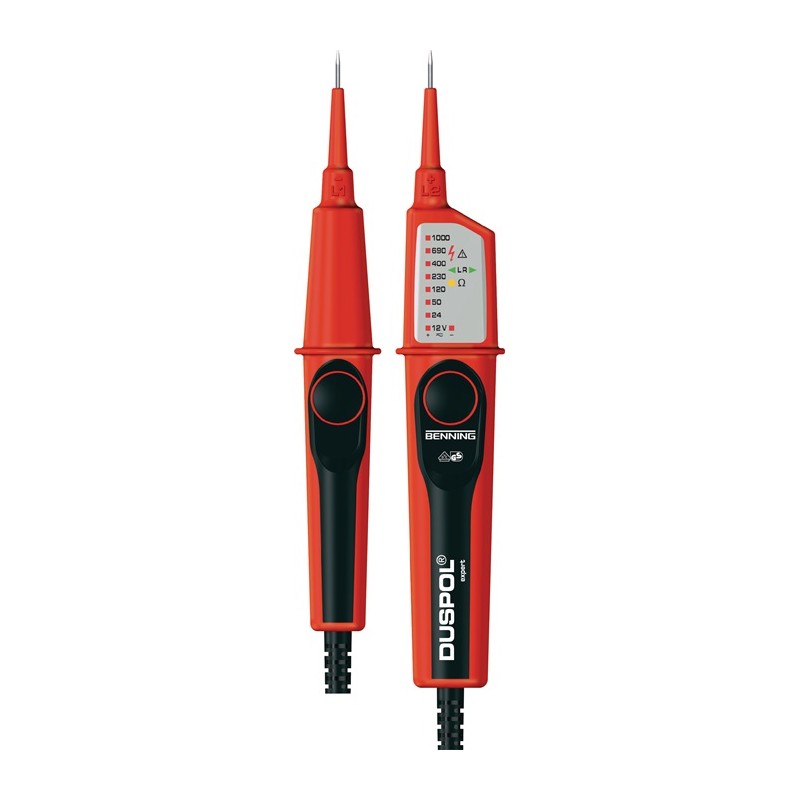 Testeur de tension/continuité DUSPOL® expert 12-1000 V AC/DC CAT IV 600V/CAT III 1000 V BENNING Testeur de tension/continuité DUSPOL® expert 12-1000 V AC/DC CAT IV 600V/CAT III 1000 V BENNING