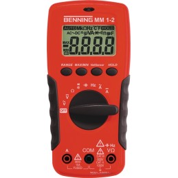 Multimètre MM 1-2 0,1 mV-750 V AC/0,1 mV-1000 V DC RMS BENNING