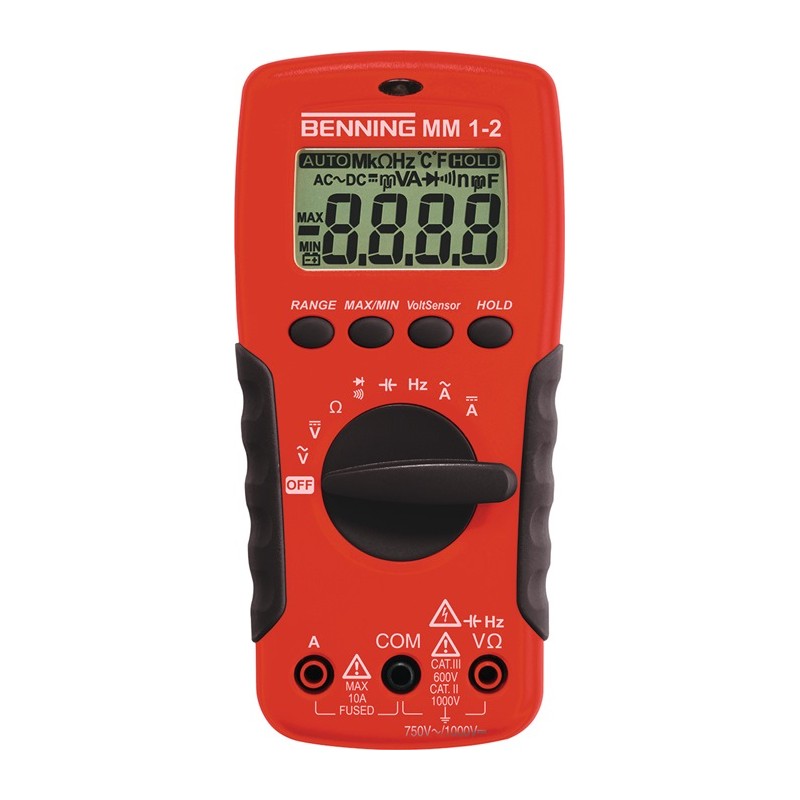 Multimètre MM 1-2 0,1 mV-750 V AC/0,1 mV-1000 V DC RMS BENNING Multimètre MM 1-2 0,1 mV-750 V AC/0,1 mV-1000 V DC RMS BENNING