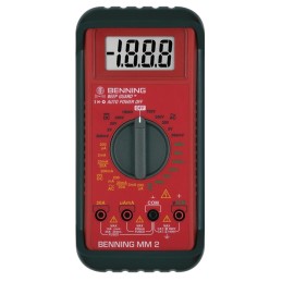 Multimètre MM 2 0,1 mV-750 V AC, 0,1 mV-1000 V DC RMS BENNING