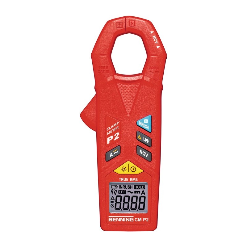 Multimètre à pince ampèremétrique CM P2 0,01 A-400 A AC/DC CAT III 600 V av.piles/câble de mesure/sac BENNING Multimètre à pince ampèremétrique CM P2 0,01 A-400 A AC/DC CAT III 600 V av.piles/câble de mesure/sac BENNING