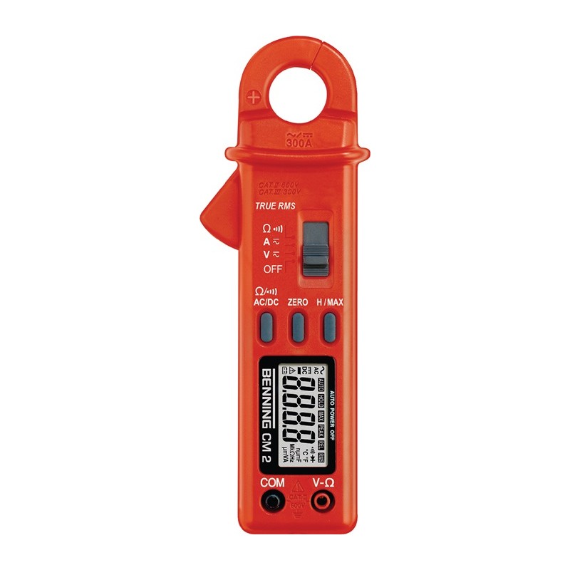 Multimètre à pince ampèremétrique CM 2 100 mA-300 A AC, 10 mA-300 A DC CAT III 300 V BENNING Multimètre à pince ampèremétrique CM 2 100 mA-300 A AC, 10 mA-300 A DC CAT III 300 V BENNING