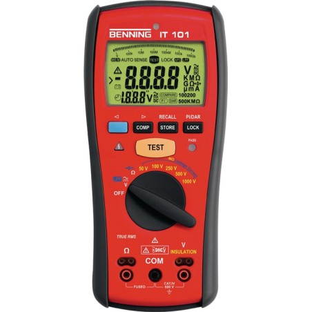 Appareil de mesure isolation/résistance IT 101 0,1 V-600 V CA/CC V 1 k?-20 G? BENNING