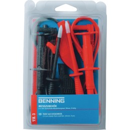 Jeu de câbles de mesure TA 3 044126 8 pièces D. de points de mesure 4 mm longueur 1000 mm BENNING