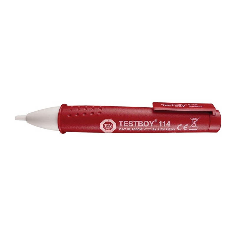Détecteur de tension TB 114 12-1000 V AC sans contact TESTBOY Détecteur de tension TB 114 12-1000 V AC sans contact TESTBOY
