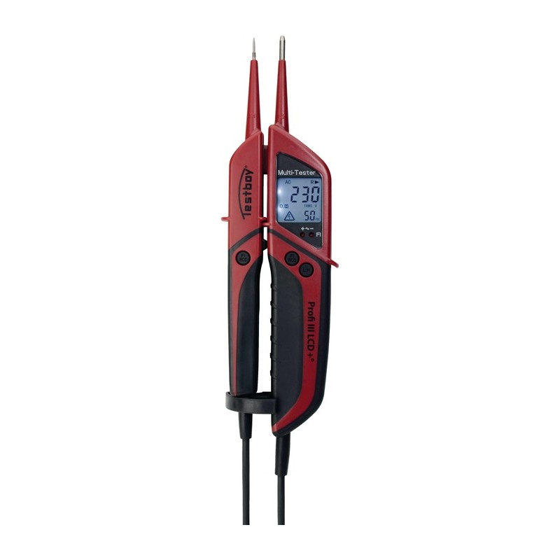 Testeur de tension/continuité Profi III LCD 3-1000 V AC/4-1400 V DC CAT IV 1000 V TESTBOY Testeur de tension/continuité Profi III LCD 3-1000 V AC/4-1400 V DC CAT IV 1000 V TESTBOY
