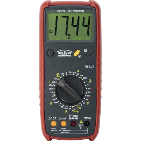 Multimètre numérique Testboy 313 0-600 V AC, 0-600 V DC RMS TESTBOY