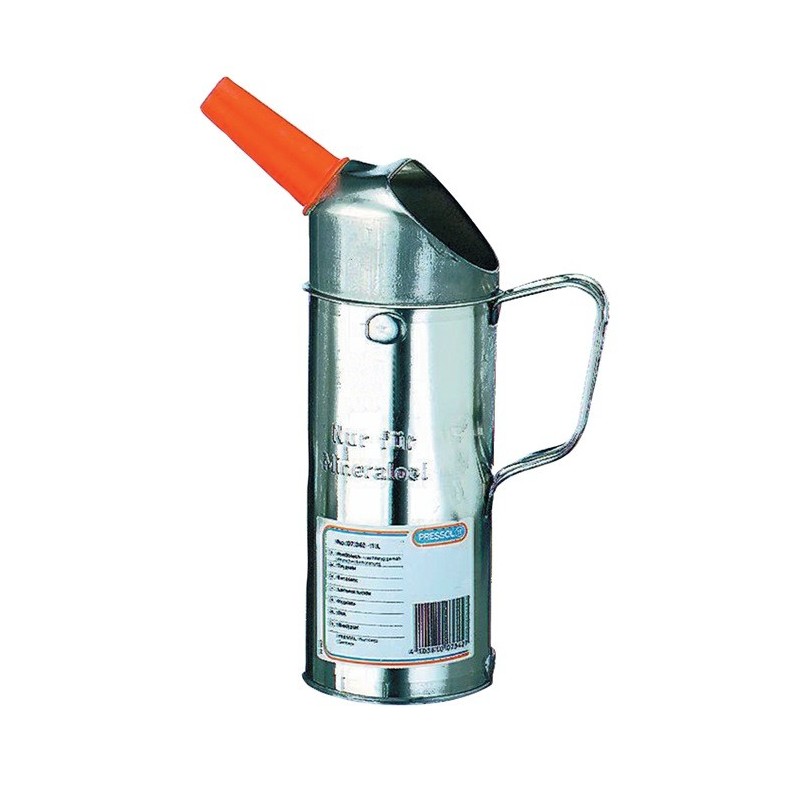 Gobelet gradué contenu étalonnable avec entonnoir verseur Fer blanc PRESSOL