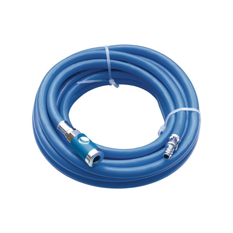 Set de tuyaux pour air comprimé D. intérieur 3,5 mm D. ext. 9 mm longueur 10 m raccord de sécurité DN 7,4 EWO Set de tuyaux pour air comprimé D. intérieur 3,5 mm D. ext. 9 mm longueur 10 m raccord de sécurité DN 7,4 EWO