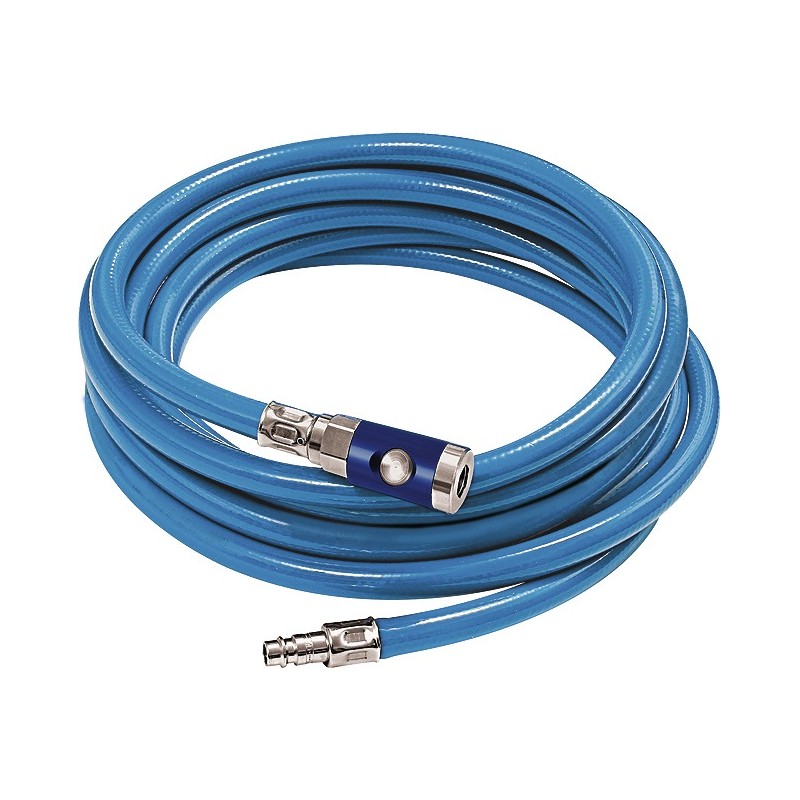 Set tuyaux pour air comprimé en soft PVC D. intérieur 9 mm D. ext. 14,5 mm longueur 5 m raccord de sécurité DN 7,4 RIEGLER Set tuyaux pour air comprimé en soft PVC D. intérieur 9 mm D. ext. 14,5 mm longueur 5 m raccord de sécurité DN 7,4 RIEGLER